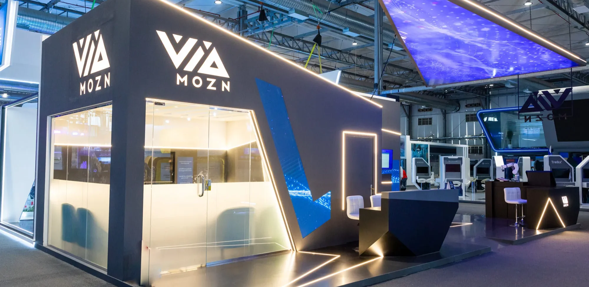 Mozn AI exhibition booth